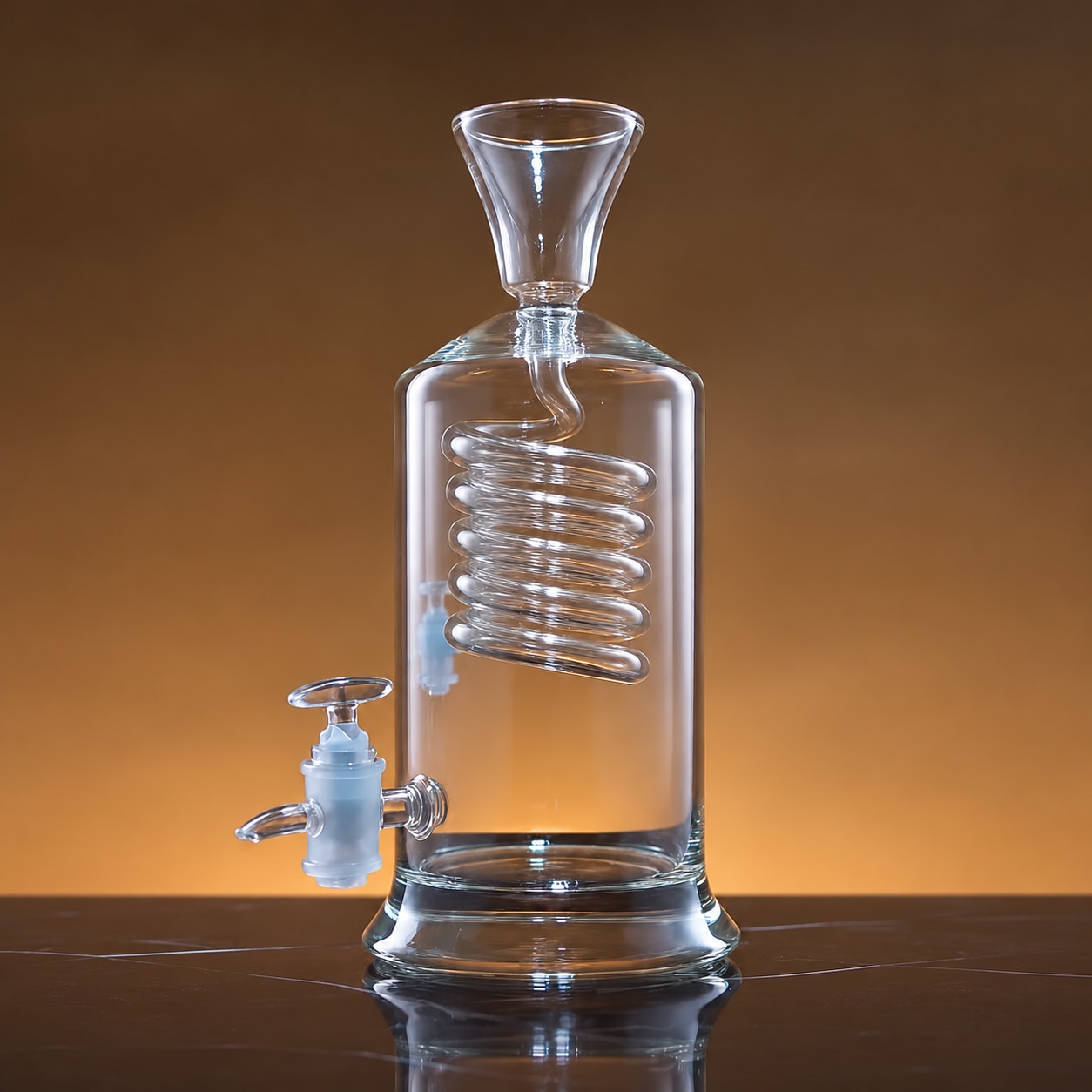 Dispenser spiral dengan keran